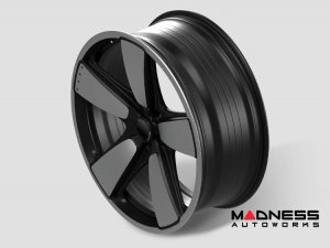 Volkswagen ID. BUZZ Custom Wheels - Kahn Design - Fukhs - Forged Alloy Wheels - 22" - Satin Black/ Diamond Cut